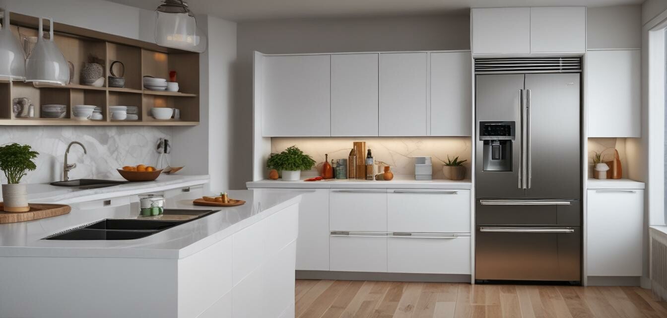 Smart Refrigerator in a Modern Kitchen