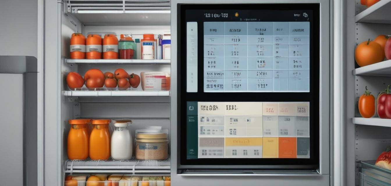 Smart Refrigerator Touchscreen